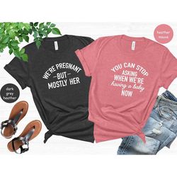 pregnancy shirt, mom to be t-shirt, expecting parents tee, mommy daddy shirt, funny maternity shirt, baby announcement s