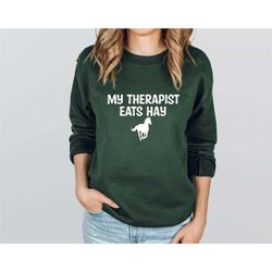 horse lover cowboy and cowgirl country sweatshirt, funny gift for horse owner, cute horse farm equestrian sweatshirt, jo