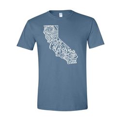 california shirt, california tshirt, california state shirt, california state map shirt, california mandala, california