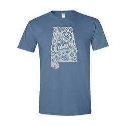 alabama shirt, alabama tshirt, alabama travel gifts, alabama state shirt, alabama state map shirt, alabama mandala, alab
