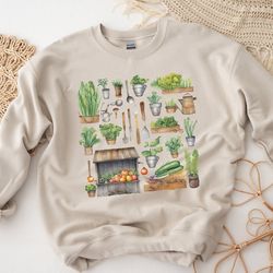 gardening gift, gardening sweatshirt, gift for gardener, gardner, plant mom, plant lady, crazy plant lady, vegetable gar