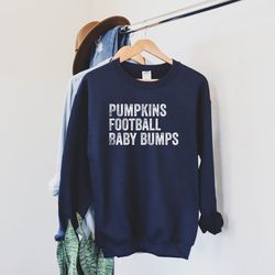pumpkin football baby bumps shirt, fall maternity sweatshirt, fall pregnancy announcement shirt,fall pregnancy reveal sh