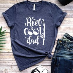 reel cool dad crewneck, father's day tshirt, dad fishing shirt, fisherman tee, trout fishing shirt, fathers day gift, sh