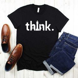 think shirt, think chess shirt, chess shirt, chess tee, chess t-shirt, chess lover shirt, gift for him