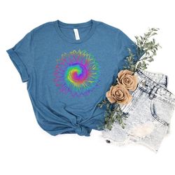 colorful daisy shirt, rainbow daisy shirt, wildflower shirt, flower shirt, spring break shirt, woman daisy shirt