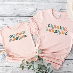chasing sunshine shirt, mama's sunshine shirt, mama shirt, mini shirt, mama mini shirt, mom shirt, happy mother day