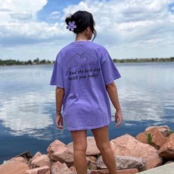 its been a long time coming shirt, i had the best day with you shirt, eras shirt, comfort colors, matching eras shirt