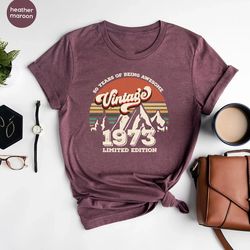 vintage 1973 shirt, 1973 shirt, 50th birthday shirt, 50th birthday gift, 50th birthday gifts for men, 50th birthday gift