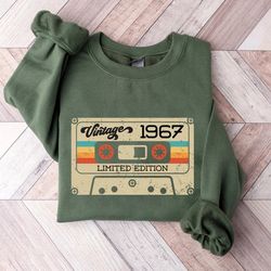 56th birthday shirt, vintage t shirt, vintage 1967 shirt, 56th birthday gift for women, 56th birthday shirt men w