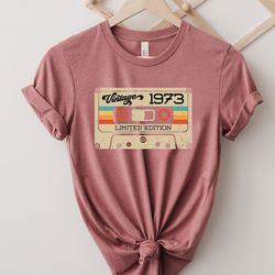 50th birthday shirt,vintage 1973 shirt,50th birthday gift for women,50th birthday gift for men,50th birthday best friend