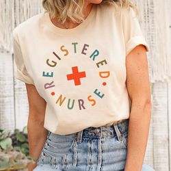 registered nurse shirt for women, rn tshirt for registered nurse, nursing t-shirt for nurse, gift for registered nurse