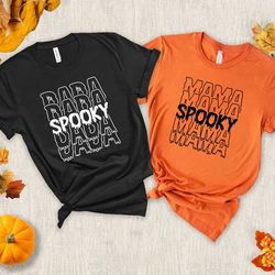 halloween couple shirts, spooky mama dada shirts, momster dadcula shirt