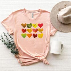 fall leaf shirt for woman, plant lady shirt, fall tees, thanksgiving shirt, thanksgiving t-shirt, cute fall shirt for he