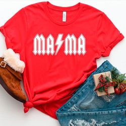 acdc mama t-shirt, rocker mama shirts, acdc shirts, mom shirts, mother's day gift shirt, gift for mom
