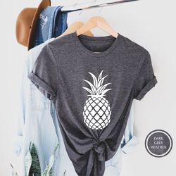 pineapple shirt, cute pineapple t-shirt, summer shirt, fruit shirt, women's graphic tees, foodie shirt, pineapple lover