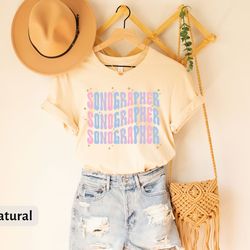 sonographer t-shirt for ultrasound tech, sonographer shirt gift, ultrasound technologist crewneck t-shirt c