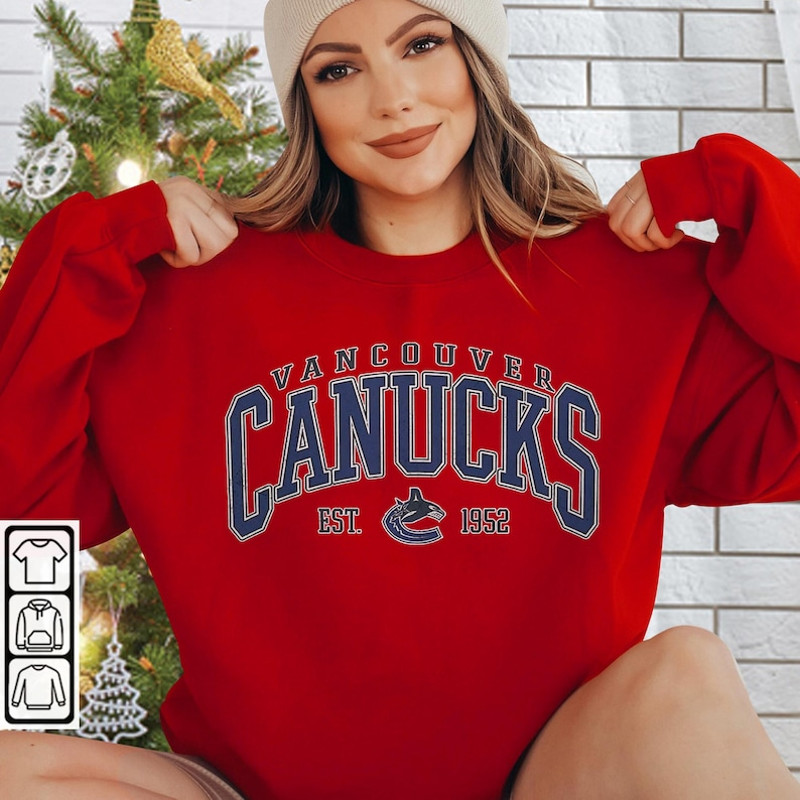 Vancouver Canucks Shirt, Merch Vintage 90s Sweatshirt Hockey Retro Unisex Crewneck Gift For Fan College 1610S LTRP.jpg