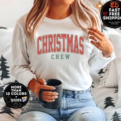 christmas crew sweatshirt, family christmas sweatshirt, christmas sweatshirts for women, merry christmas sweatshirt, chr