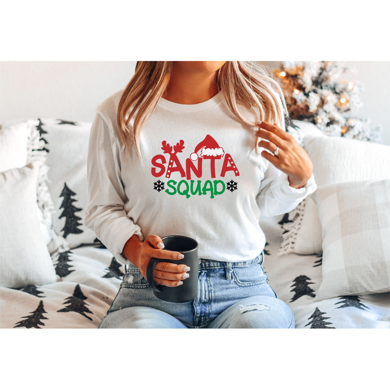 Christmas Gift, Santa Hat, Holiday Shirt, Vacation Sweatshirt, Christmas Party, Woman Xmas Shirt, Ugly Sweatshirt, Merry Christmas, Gifts.jpg