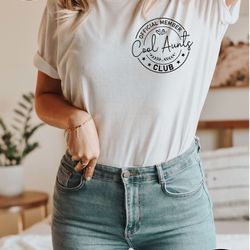 cool aunts club shirt, cool aunts club shirt tshirt, gift for auntie, pregnancy reveal to aunt, cool aunt shirt, auntie