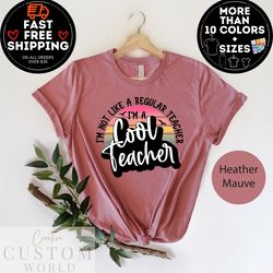 cool teacher shirt, teacher life shirt, back to school, preschool teacher tee, kindergarten shirt, gift for teacher, tea