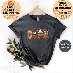 fall coffee shirt, pumpkin spice latte tshirt, pumpkin spice shirt, thanksgiving shirt, fall shirts for women, pumpkin l