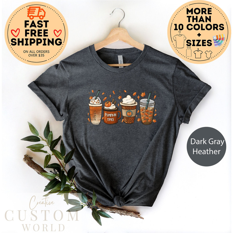 Fall Coffee Shirt, Pumpkin Spice Latte Tshirt, Pumpkin Spice Shirt, Thanksgiving Shirt, Fall Shirts for Women, Pumpkin Latte, Pumpkin Spice.jpg