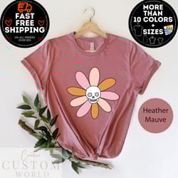 floral skull shirt, skeleton halloween tshirt, sugar skull tee, halloween shirt, woman halloween shirt, cute skull tshir