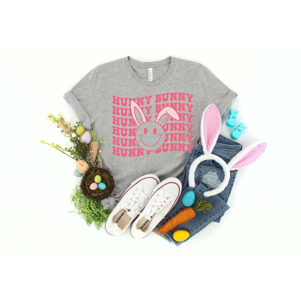 Hunny Bunny Shirt, Happy Easter Shirt, Easter Shirt, Easter Kids Shirt, Easter Bunny Shirt, Funny Bunny Shirt, Toddler Easter Shirt.jpg