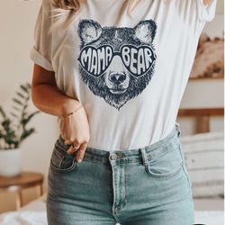 mama bear shirt, gift for mom, baby shower gifts, pregnancy reveal shirt, cute mom shirt, mother gift idea, animal natur