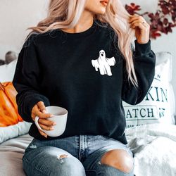 halloween ghost shirt, pocket ghost shirt, halloween shirt, cute halloween shirt, ghost shirt, halloween funny tee, funn