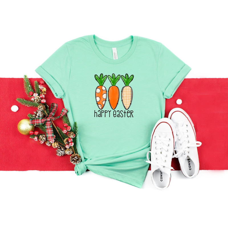 Happy Easter Carrot Shirt - Funny Easter Lover T-shirt - cute Carrot Tee - Spring Rabbit Shirt - Women's Easter T-shirt - Family Easter Tee.jpg