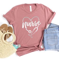 heart stethoscope, doctor shirt, stethoscope shirt, nurse heart, nursing school shirt, funny nursing shirt, doctor shirt