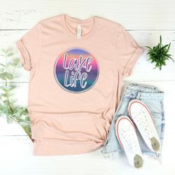 lake life shirt, camping shirt, camping life women shirt, woman camper shirt, camp life shirt, camping outfit, adventure