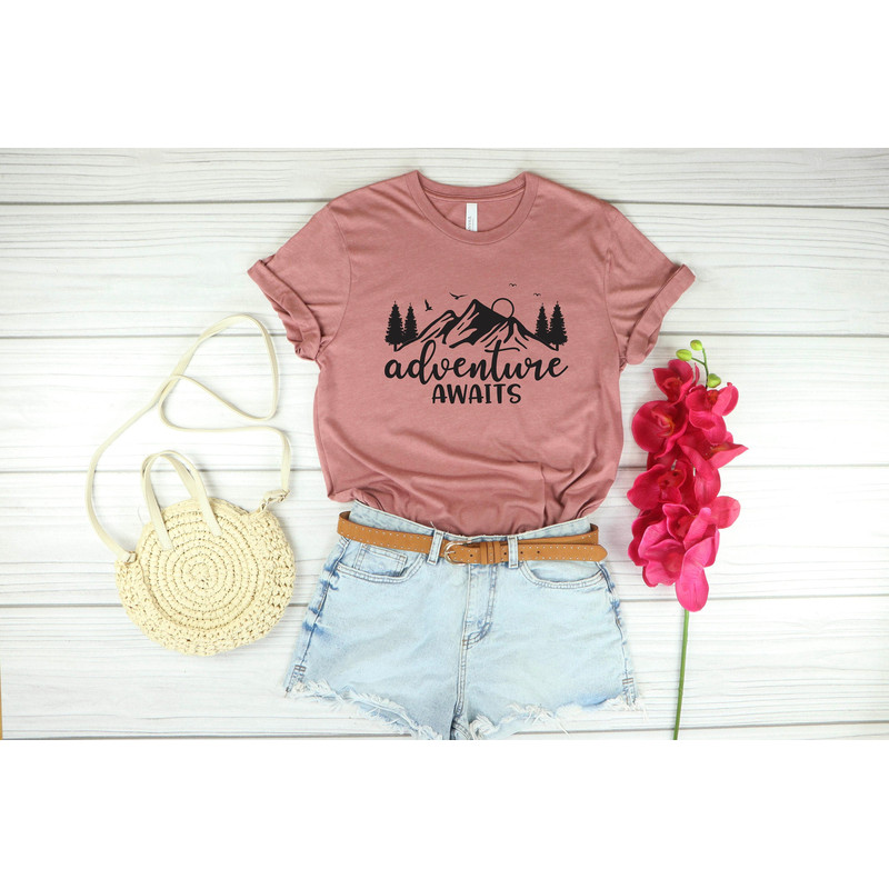 Adventure Awaits, Adventure TShirt, Adventure Shirt, Camping Shirts, Mountain TShirt, Nature Lover Shirt, Camping Gift, Vacation Shirt.jpg