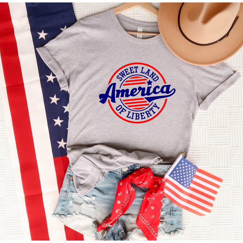 America Shirt,4th Of July Shirt,Fourth Of July Shirt,Independence Day,America Sweet Land of Liberty,USA Shirt,Patriotic Shirt,Freedom Tee.jpg
