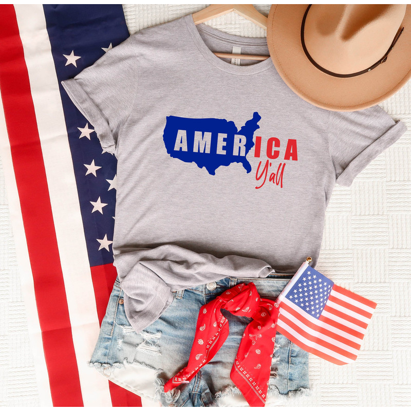 America Yall Shirt, 4th of July T-Shirt, America Graphic Tee, Freedom, Patriotic T-Shirt, God Bless America, Independence Day, Memorial Day.jpg