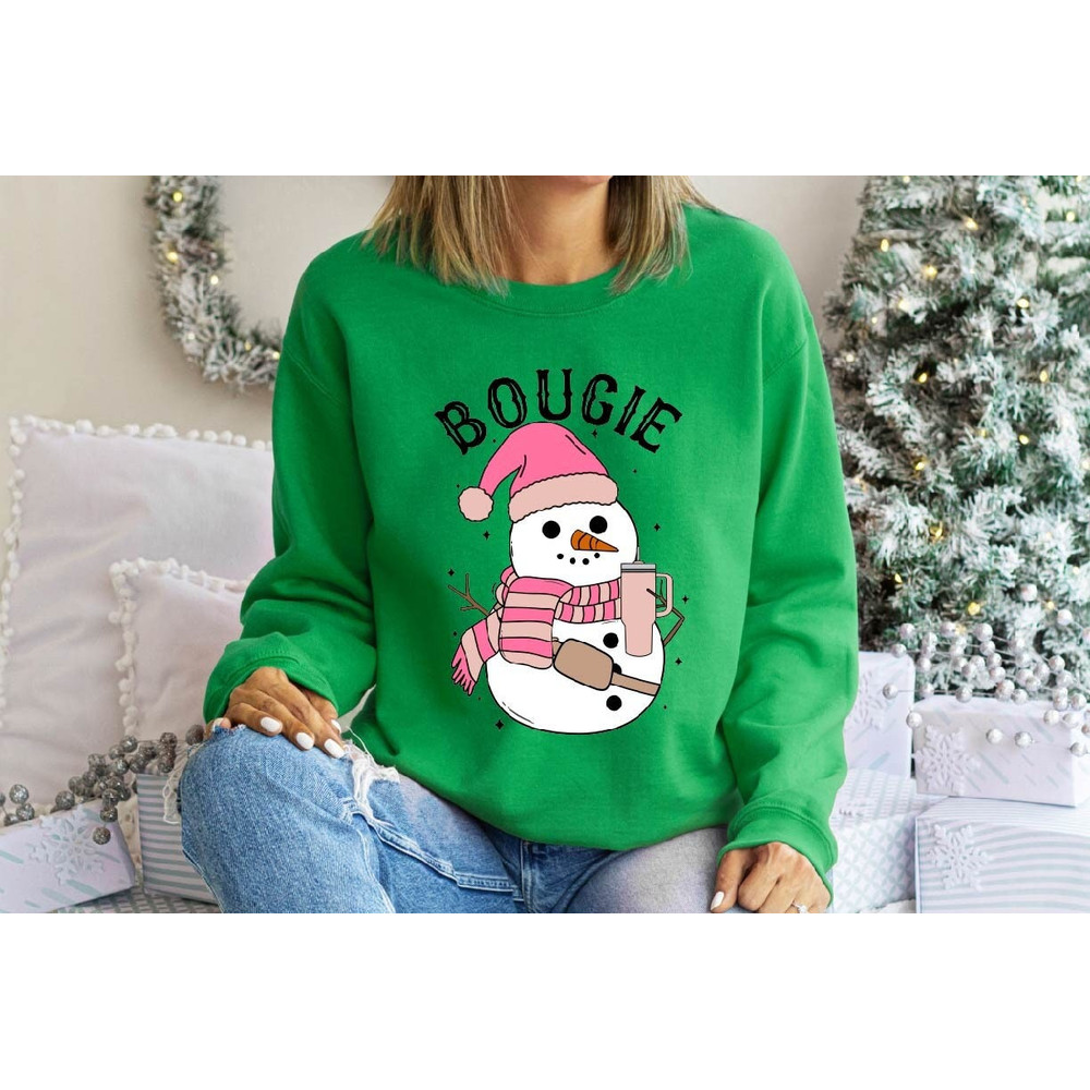Bougie Snowman Sweatshirt, Bougie Christmas Sweatshirt, Funny Christmas Sweatshirt, Bougie Snowman Shirt, Bougie Merry Christmas Sweatshirt.jpg