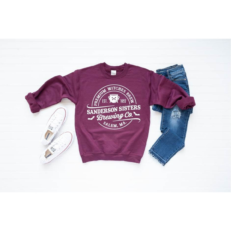 Brewing Co Sweatshirt, Sanderson Sisters Brewing Co, Sanderson Witch Museum Sweatshirt, Halloween Witches, Sanderson Sisters Sweatshirt 2.jpg