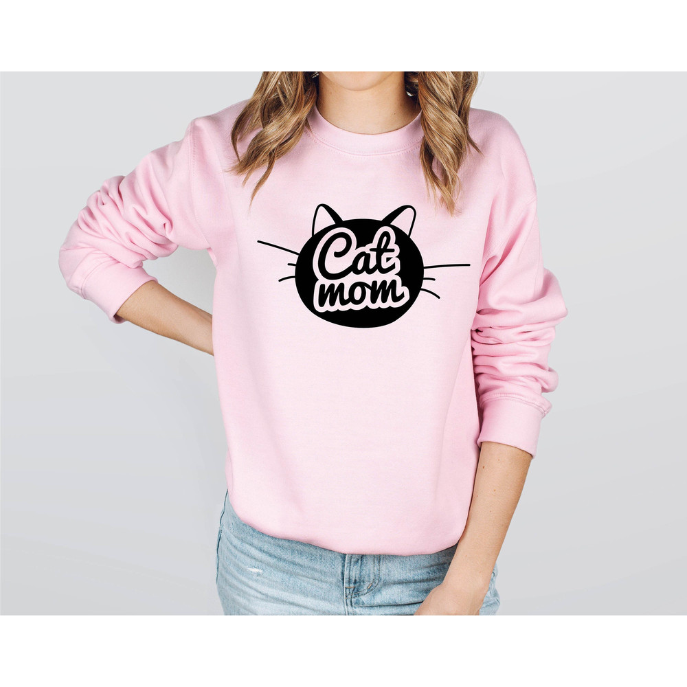 Cat Mom  Sweatshirt  Cat lover sweatshirt  Valentines Day sweatshirt  Valentines Day Gift  Gift for Mom  Pet Lover Sweatshirt  Cat Mom.jpg