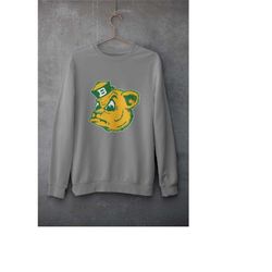baylor sweatshirt, vintage baylor bear face wearing cap crewneck sweatshirt