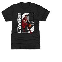 zach lavine men's premium t-shirt - chicago basketball zach lavine stretch wht