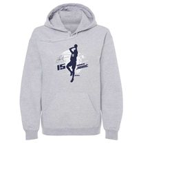 nikola jokic men's hoodie - denver basketball nikola jokic denver silhouette wht