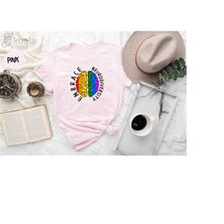 embrace neurodiversity shirt, embrace adhd autism asd shirt, autism support shirt, autism awareness month, mental health
