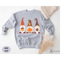 cute fall sweatshirt, fall gnomes sweat, thanksgiving sweat, autumn sweat, pumpkin sweat, gnome fall sweat, thanksgiving