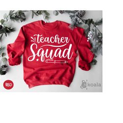 teacher squad sweatshirt, teacher team sweater, teacher sweater, home schooling, computer teacher sweater, teaching swea