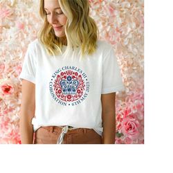 official coronation t-shirt king charles iii ceremony celebration mens/ladies garden party t-shirt adults coronation gif
