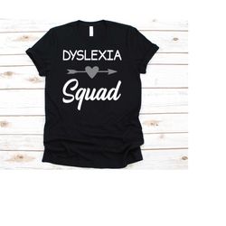 dyslexia squad shirt, dyslexia awareness gift for dyslexia teacher therapist, cute dyslexia pride ribbon gift for men an