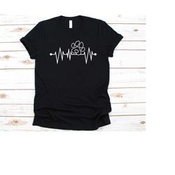 paw print heartbeat shirt, gift for vet technicians, veterinary, veterinary technician, veterinarian, vet assistant, hea