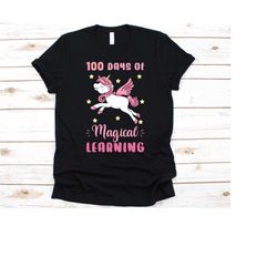 100 days of magical learning shirt, 100 days school, kindergarten teacher gift, early childhood educators, day-care teac